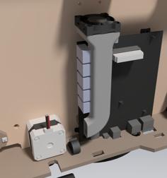 Ventilation Channel Of Drivers For CTC / FlashForge Creator / Replicator Dual 3D Printer Model