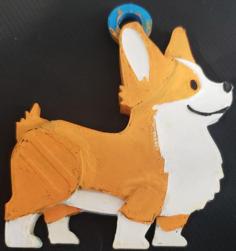 Corgi Christmas Ornament 3D Printer Model