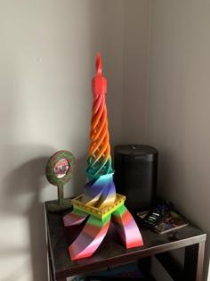 Twisty Eiffel Tower 3D Printer Model