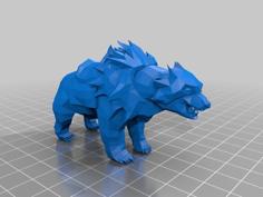 Polar Bear Knight Mount 3D Printer Model