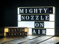 Customizable Retro Lightbox 3D Printer Model