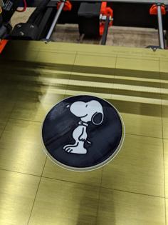 Snoopy Coaster 3D Printer Model