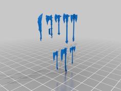 Greenskin Hand Weapons 3D Printer Model