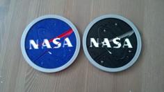 NASA Logo Drink Coaster 3D Printer Model