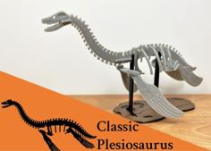 [3Dino Puzzle] Classic Style Plesiosaurus 3D Printer Model