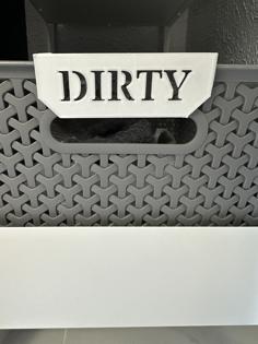 Clean And Dirty Signs 3D Printer Model