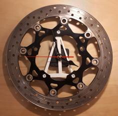 Brake Disc Wall Clock 3D Printer Model