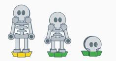 Flatminis Continued – Skeletons 3D Printer Model