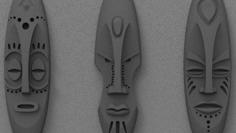 African Mask 3D Printer Model