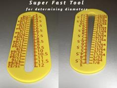 Drill-Plug-Wire Gauge 3D Printer Model