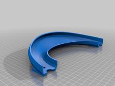 Hot Wheel Track 180 Deg Turn, 45 Deg Bank 3D Printer Model