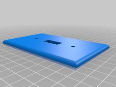 Standard Light Switch Plate Cover 3D Printer Model