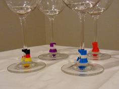 Wine Glass Marker – Subtle, Practical And Stylish 3D Printing Talking Point! 3D Printer Model