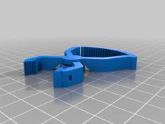 Print-in-place Ratchet Clamp 3D Printer Model