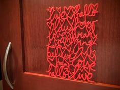 Valentine’s Day “Live Laugh Love” Sign 3D Printer Model