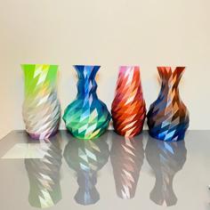 LOW POLY VASE SET – 4 DESIGNS 3D Printer Model