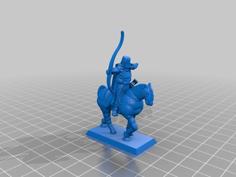 Knight Archer On Horseback 3D Printer Model