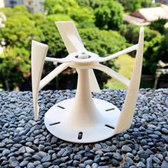 Vertical Axis Wind Turbine Model 3D Printer Model