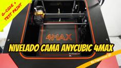 Anycubic 4MAX BED LEVELING G-CODE + TEST PRINT + LCD STEPS 3D Printer Model