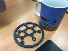 Caffeine Coaster 3D Printer Model