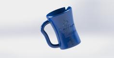 Coffee Mug: Embossed ” Coffee Time” 3D Printer Model