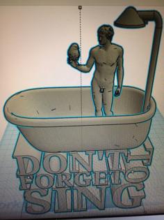 Singing In Shower (Don’t Forget To Sing) 3D Printer Model