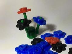 Lego Compatable Flower 3D Printer Model