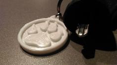 Paw Print Tag 3D Printer Model