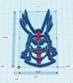 All Might Cookie Cutter #2 3D Printer Model