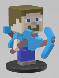 Minecraft Steve Miniature 3D Printer Model