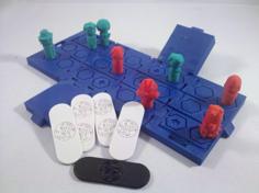 TARDIS Run Board Game – Print In One Board 3D Printer Model