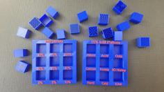 Display Tray For Infill Pattern And Infill Density 3D Printer Model