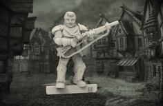 Village Militia Officer – 28mm Miniature STL 3D Printer Model