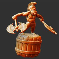 Dwarven Berserker 3D Printer Model