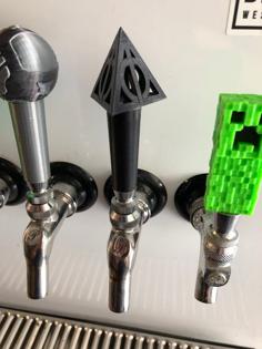 Deathly Hallows Tap Handle 3D Printer Model