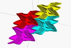 Customizable Escher Sand Birds 3D Printer Model