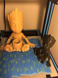 Baby Groot Stump Cup 3D Printer Model