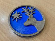 Reindeer Shaped Decoration / Ornament – Merry Christmas! 3D Printer Model