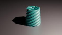 Hex Twisted Vase 3D Printer Model