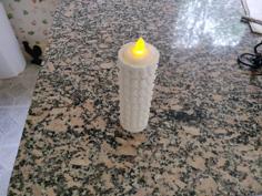 Skull Pillar Candle Holder 3D Printer Model