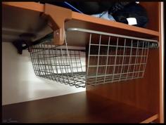 Ikea KOMPLEMENT Basket Hanging Holder 3D Printer Model