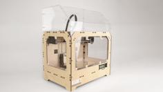 Laser Cut Acrylic Casing For Replicator 1 3D Printer Model