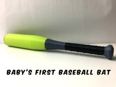 Baby’s First Baseball Bat 3D Printer Model