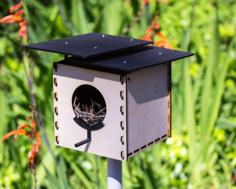 Modern Birdhouse For 3D Printer, Lasercutter, Or CNC 3D Printer Model