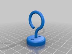 Ceiling Hook, Fully Customizable! 3D Printer Model