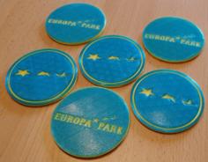 EUROPAPARK GLASS COASTERS 3D Printer Model