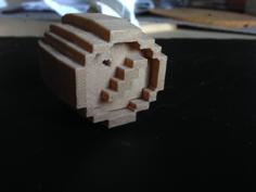 Donkey Kong Pixel Barrel 3D Printer Model