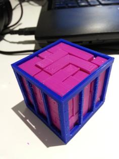 Cage For The “Tetris” 3D Puzzle (21 Pieces) 3D Printer Model