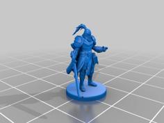 Humanoid Knight Miniature 3D Printer Model