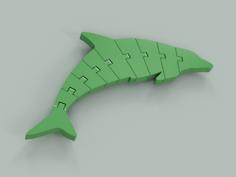 Flexi Articulated Dolphin 1 3D Printer Model